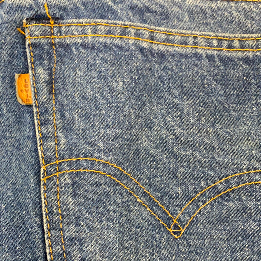 Vintage 1960s-1980s Levi’s Blue Boot Cut Denim Pant - W34