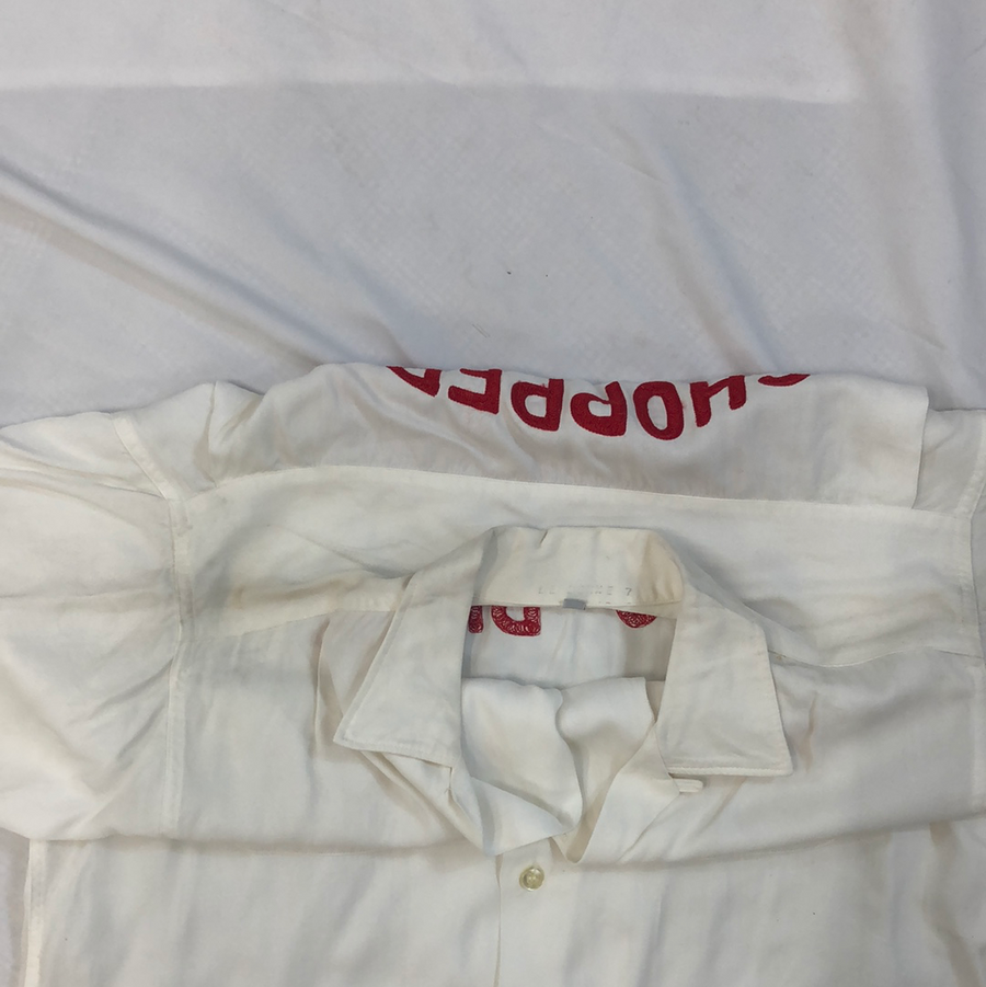 Vintage White Bowling Button Up Shirt