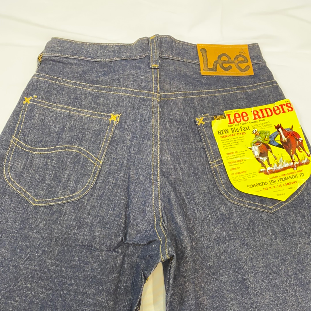 1960s Lee Rider Blue Denim Jeans - W29 – The Era NYC 1960s Lee Rider Blue Denim Jeans - W29 – The Era NYC