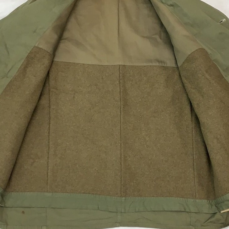 Vintage Olive Double Breasted Military Jacket