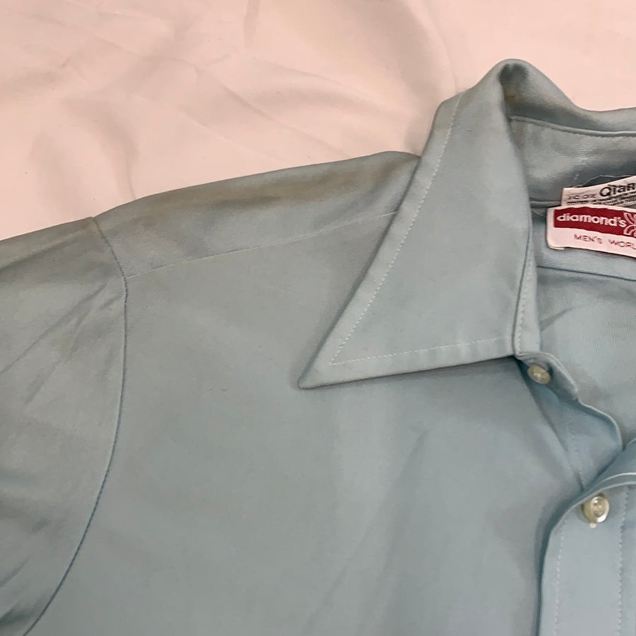 Vintage Diamonds short sleeve button up shirt