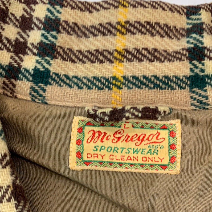 Vintage McGregor flannel button up top