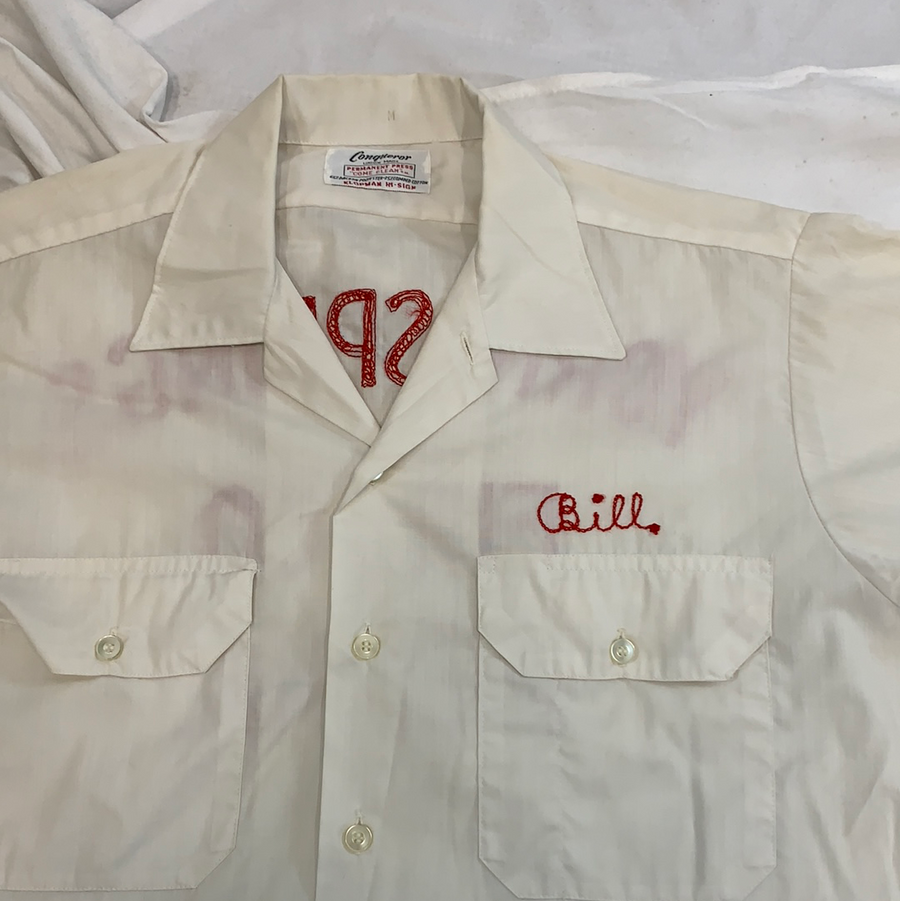 Vintage Conqueror bowling button up shirt