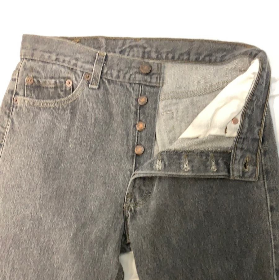 Vintage Levi’s 501 Grey Denim Jeans - W30 - The Era NYC
