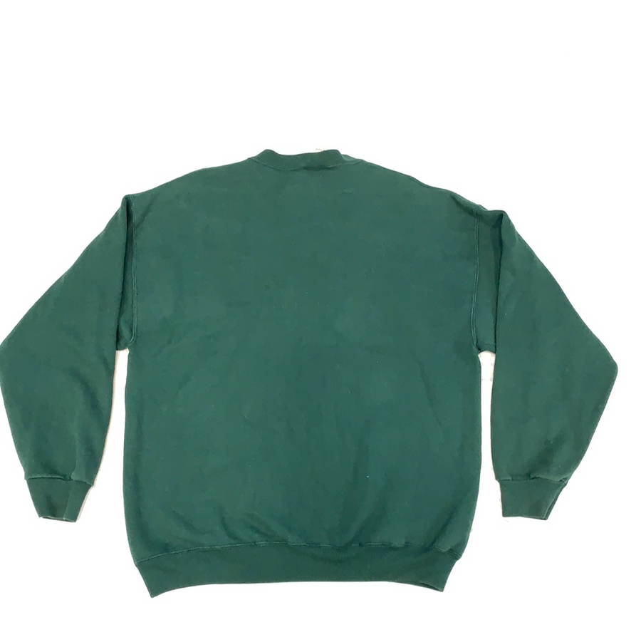 Vintage Mickey Mouse Green Crewneck Sweater - L