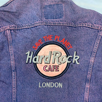 Vintage Levi's Hard Rock Cafe London Purple Denim Jacket Vintage Levi's Hard Rock Cafe London Purple Denim Jacket