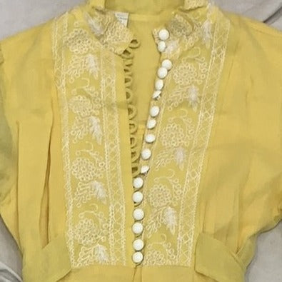 Vintage yellow lining dress