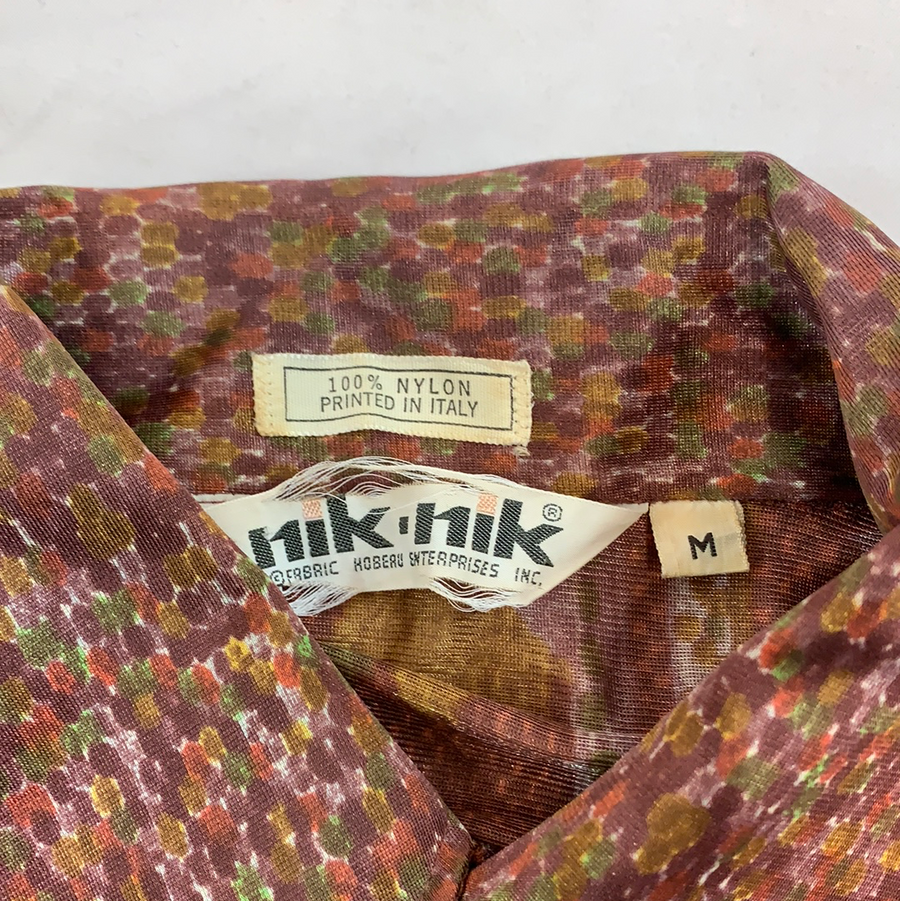 Vintage Nik Nik Brown long sleeve button up shirt – The Era NYC