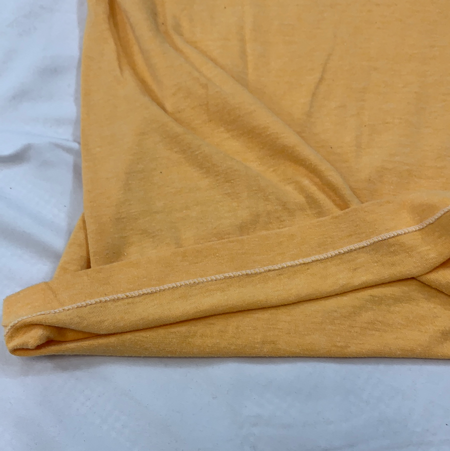 Vintage Yellow V-Neck Sportswear t shirt