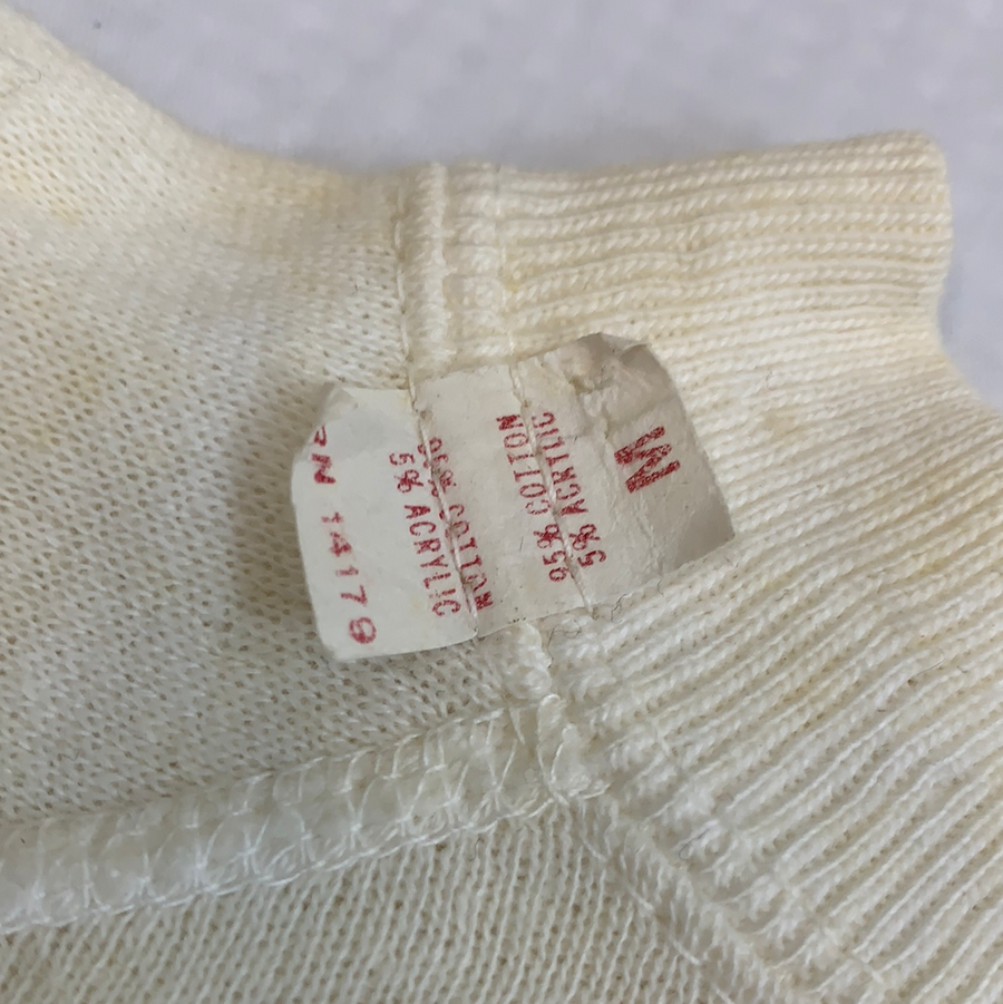 Vintage Cream Crewneck Sweater