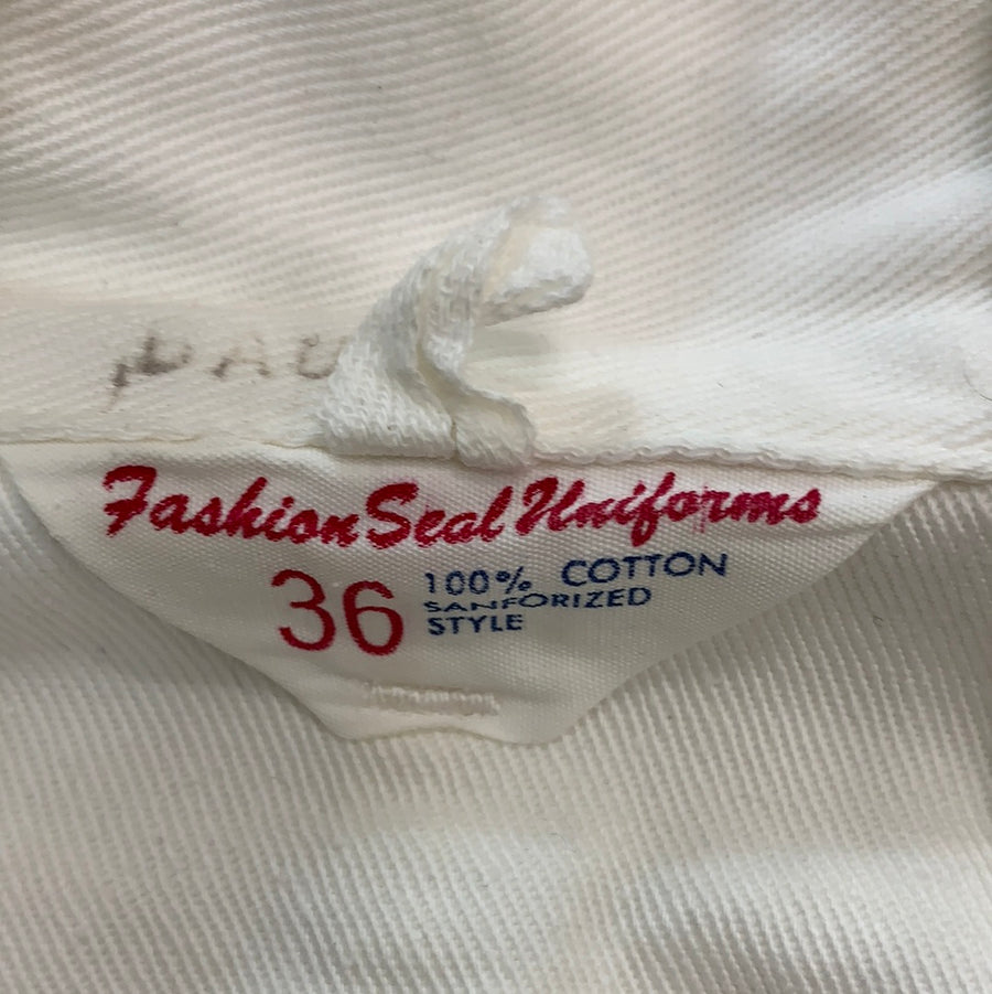 Vintage fashion seal uniforms button up top