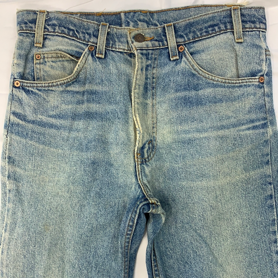 Vintage Levi’s 517 Denim Orange Tab Jeans - W33 - The Era NYC