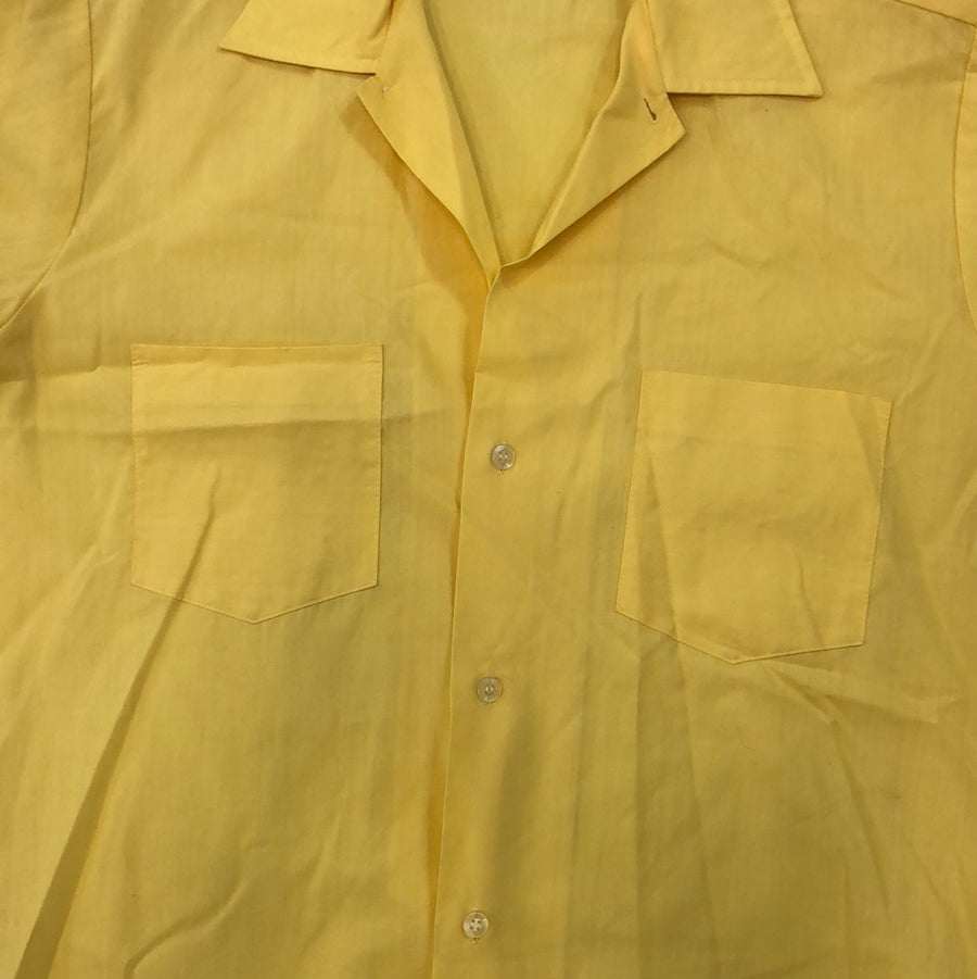 Vintage Mr Van Dyke Yellow Button Up