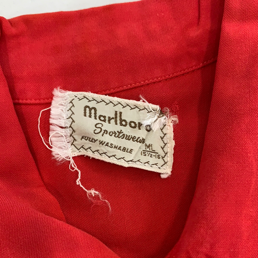Vintage Marlboro sportswear bowling shirt