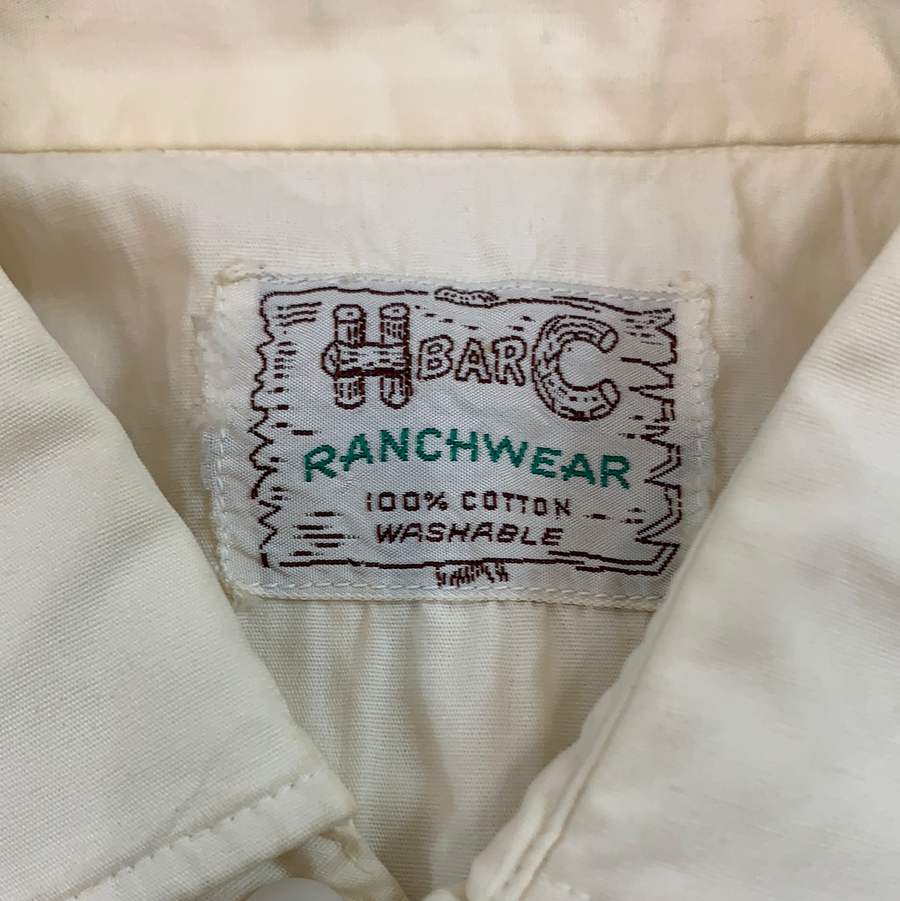 Vintage HbarC Ranch wear button up long sleeve