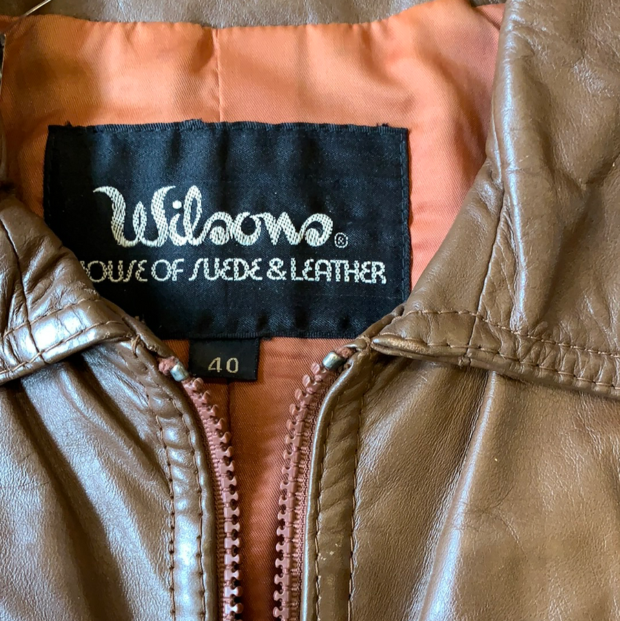 Wilson genuine 2025 leather jacket