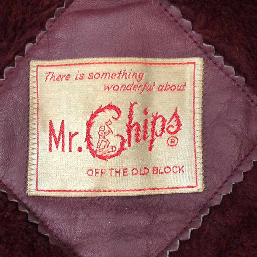 Vintage Mr. Chips Leather Coat