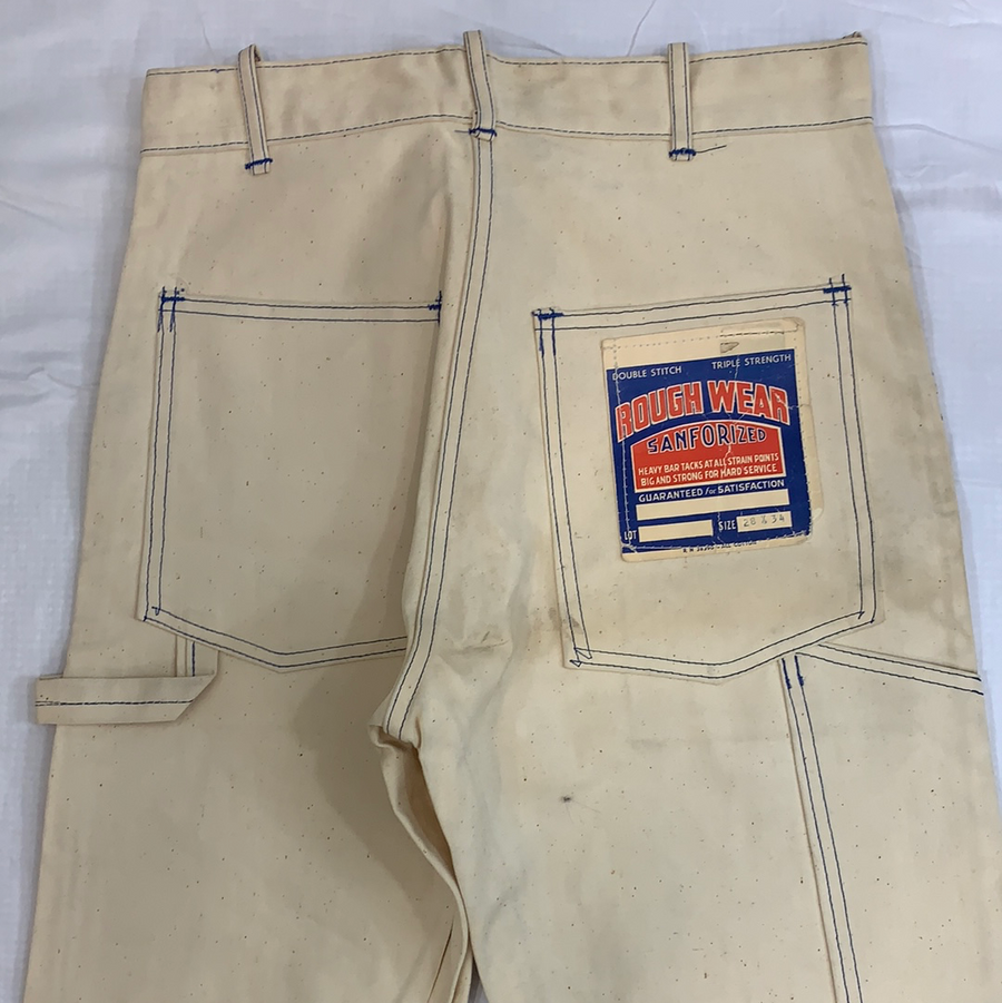 Vintage Rough Wear Denim Pants - 28in