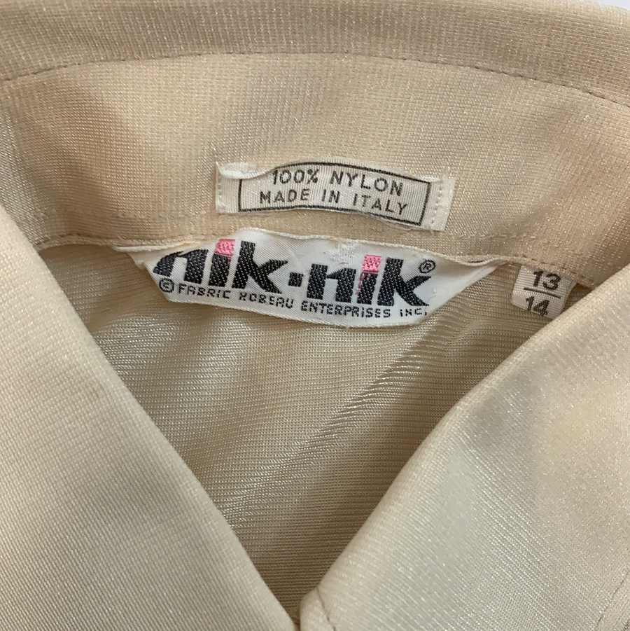 Vintage Nik Nik silk button up top