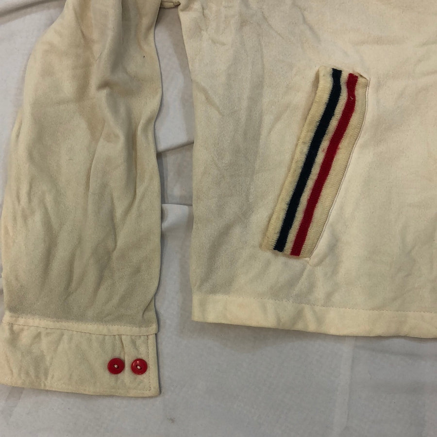 Vintage white zip up sports Jacket