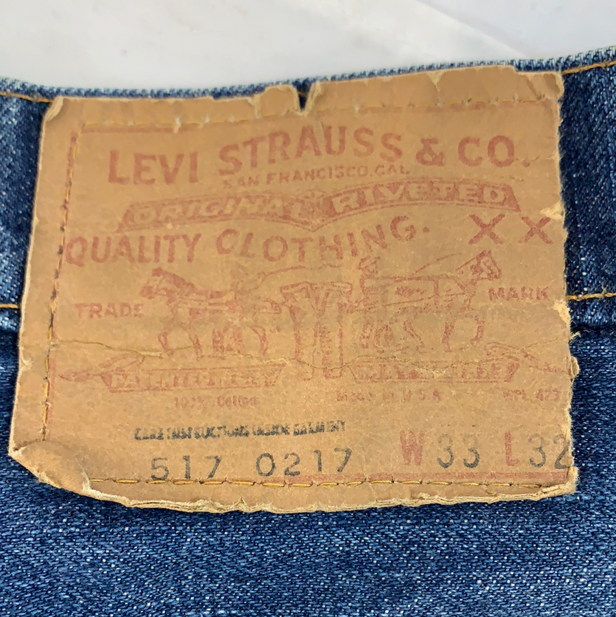 Vintage Levi’s 517 denim pants - 33in