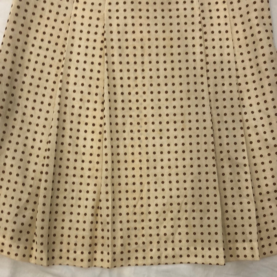 Vintage Cream Polka Dot Dress