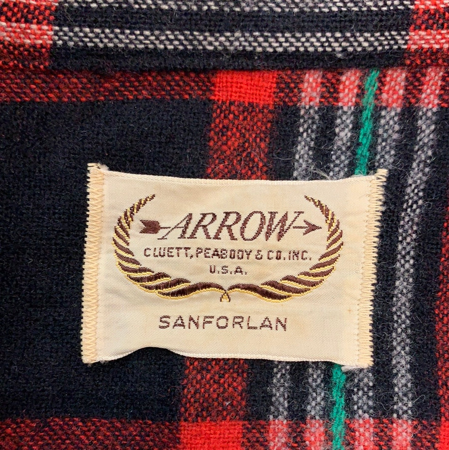 Vintage Arrow button up Flannel Shirt