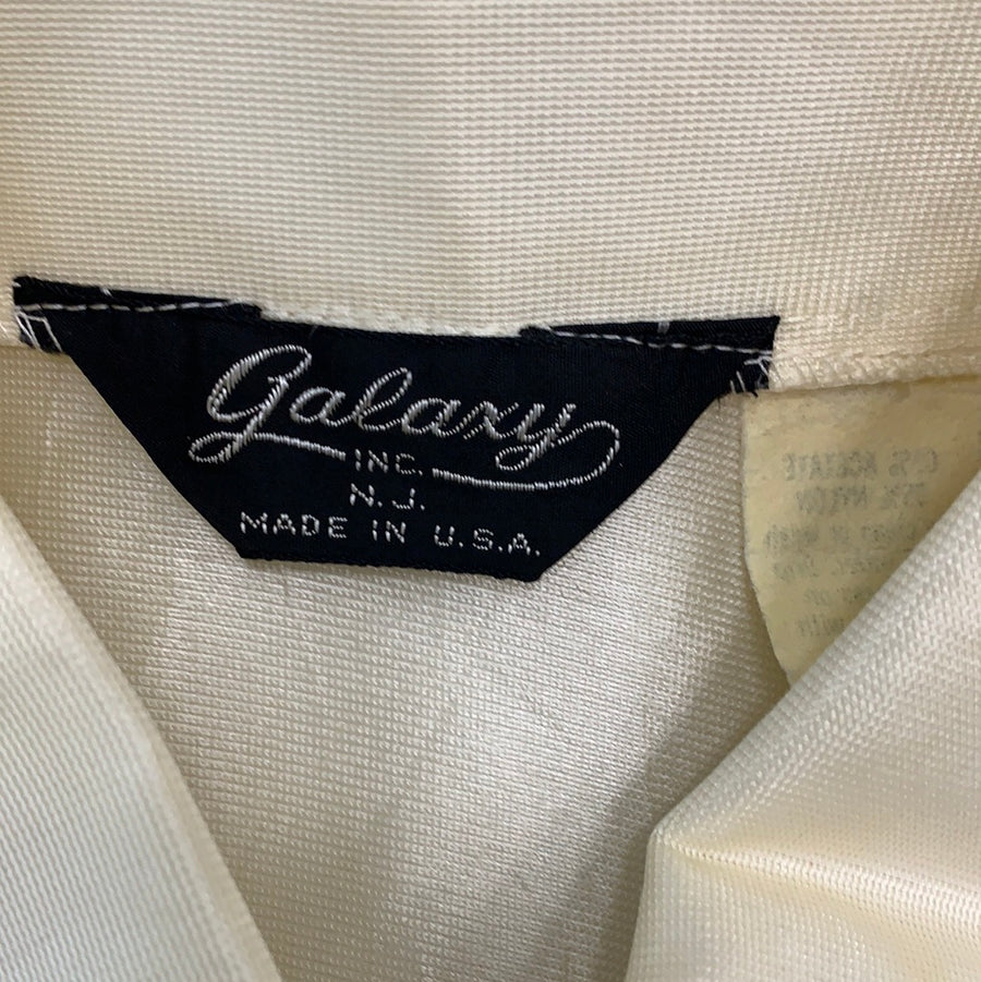 Vintage Galaxy INC silk button up top