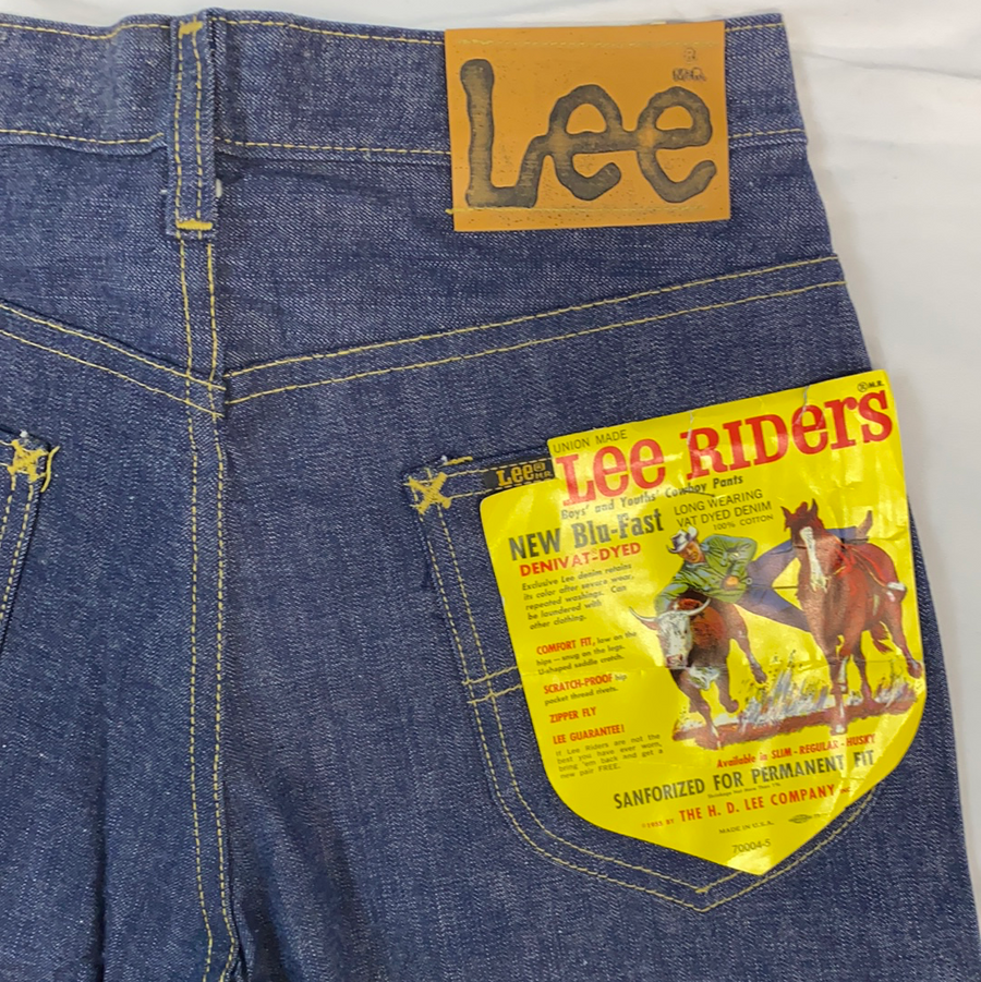 1960s Lee Rider Blue Denim Jeans W29 The Era NYC