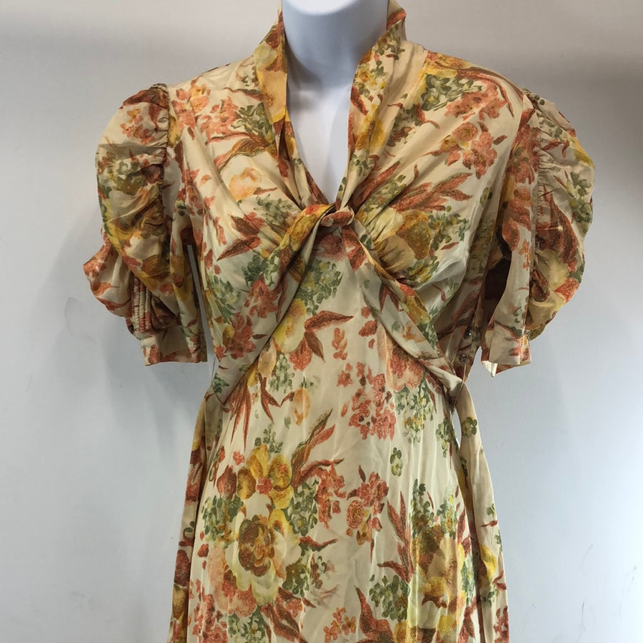 Vintage 1930s Floral Maxi Dress