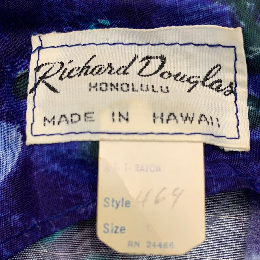 Vintage Richard Douglas Blue Dress