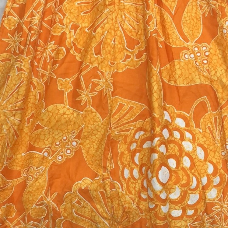 Vintage Orange Long Sleeve Dress