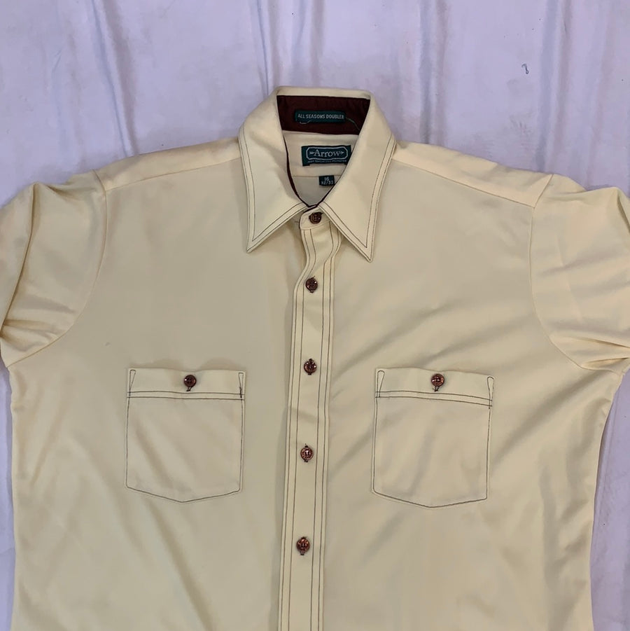Vintage Arrows Yellow button up top