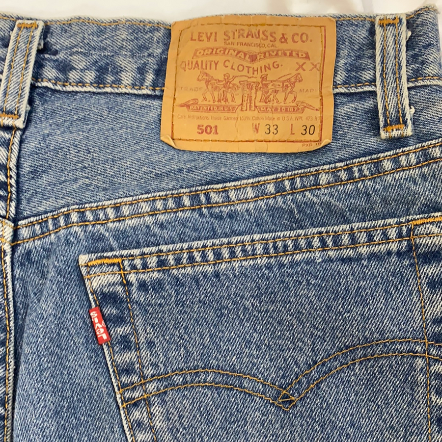 Vintage Levi’s 501 Light Wash Denim Pants - W32 - The Era NYC