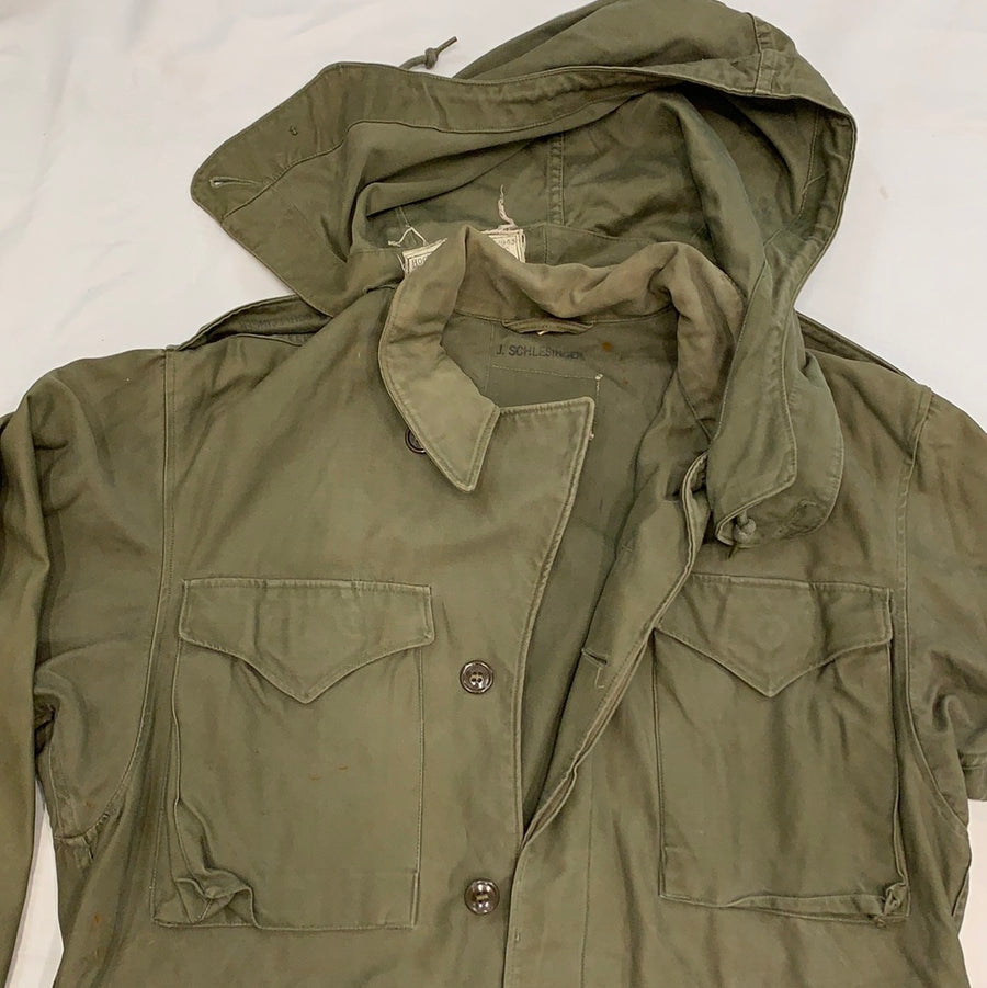 Vintage u.s army flight jacket with Hood