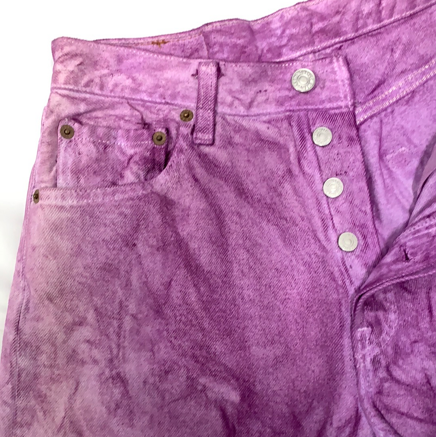 Vintage Levi’s Purple Tie-dye 501 Denim Jeans - W30 - The Era NYC