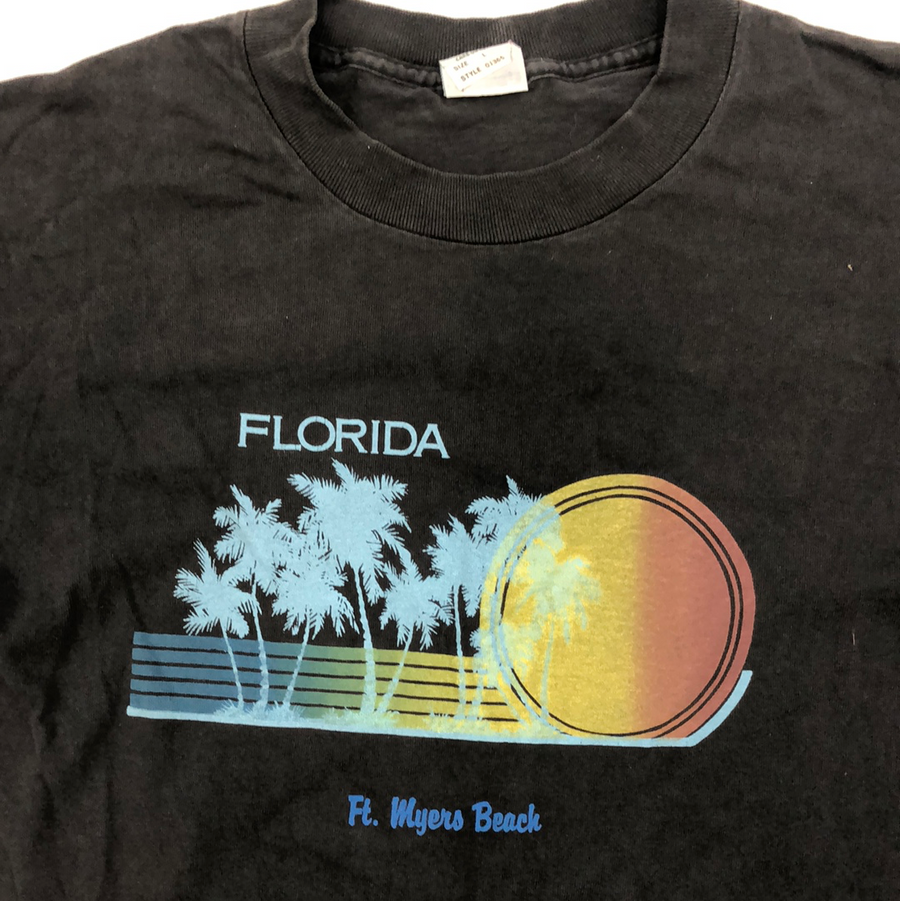 Vintage Florida Faded Black T Shirt