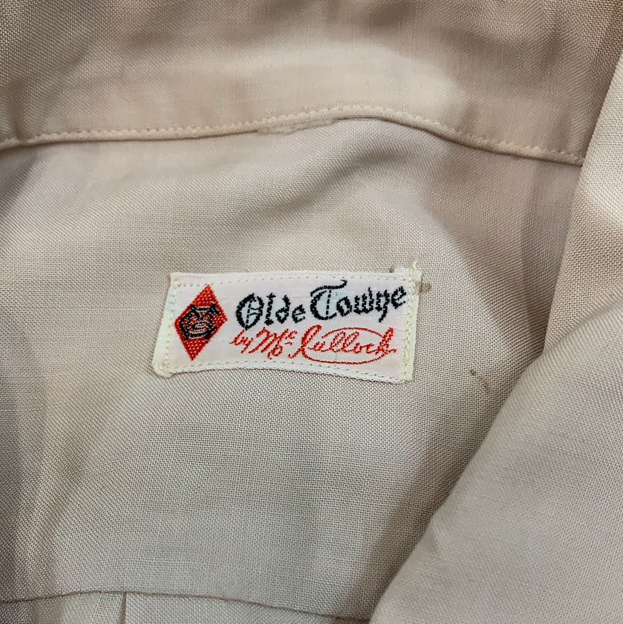 Vintage Olde Cream/ Tan button up top