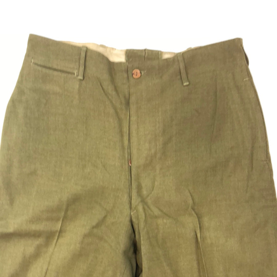 Vintage Olive Green Military Pants