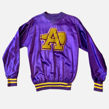 Vintage Purple Letterhead Nylon Sweatshirt - The Era NYC