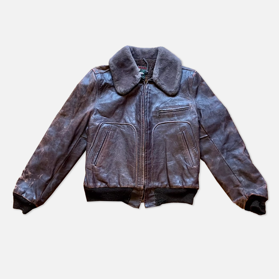 1940s Albert Richard Leather Jacket - The Era NYC