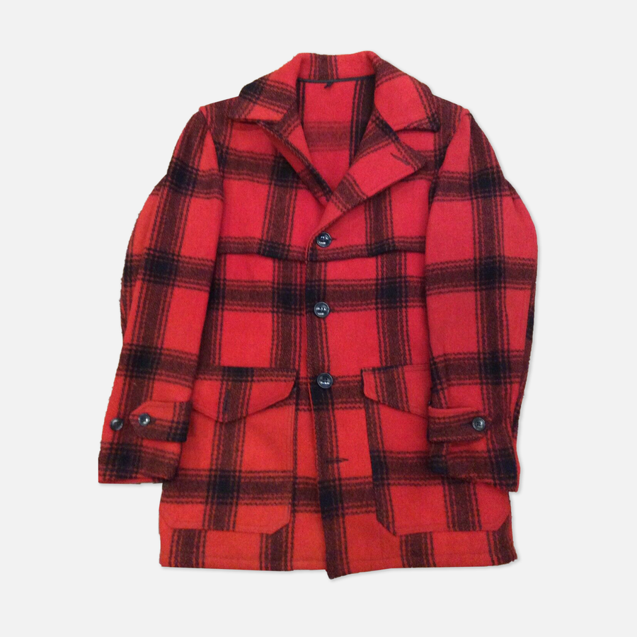 Red Woolrich Plaid Jacket - The Era NYC