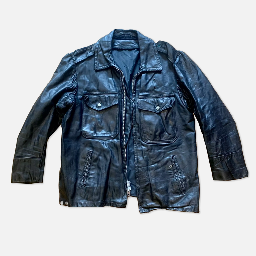 Vintage Black Leather Jacket - The Era NYC